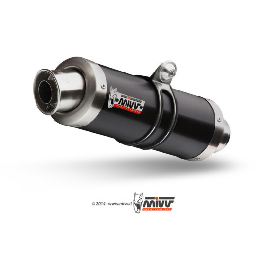 Silencieux MIVV GP inox noir GSX-R600/GSX-R750 2008-2010
