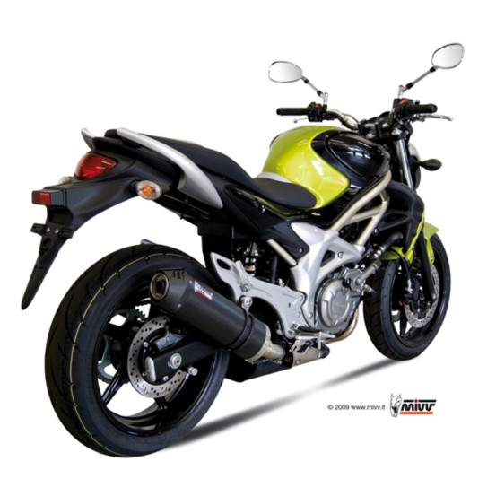 Silencieux MIVV Oval carbone complet Suzuki Gladius SFV 650 2009-2016