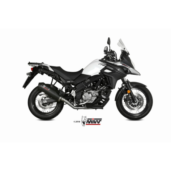 Silencieux d'échappement MIVV Oval carbone - Suzuki DL650 V-Strom