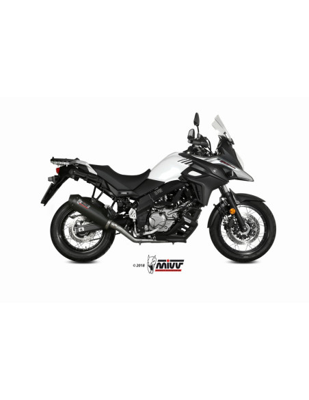 Silencieux d'échappement MIVV Oval carbone - Suzuki DL650 V-Strom