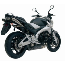 Silencieux double MIVV X-Cone inox Suzuki GSR600 2006-2010 position sous selle