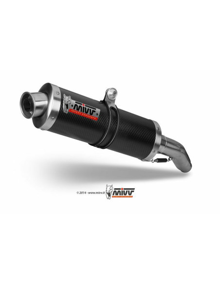 Silencieux double MIVV Oval carbone Yamaha TDM 900 2002-2014
