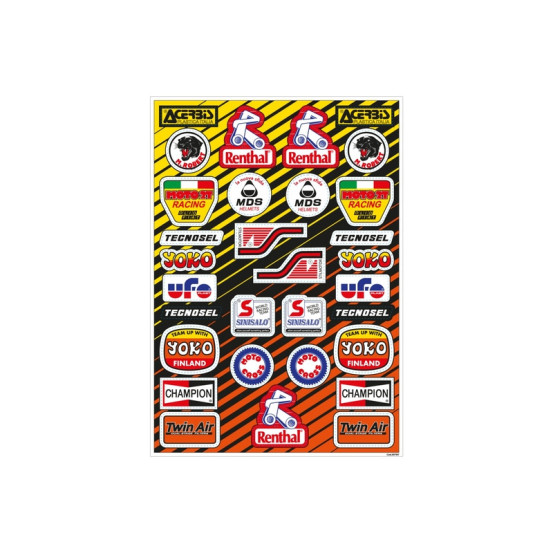 Kit Stickers Tecnosel Logo vintage Universel