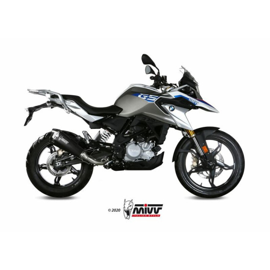 Silencieux d'échappement MIVV Delta Race inox noir - carbone - BMW G310GS