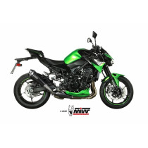 Silencieux d'échappement MIVV Delta Race inox noir - carbone - Kawasaki Z900