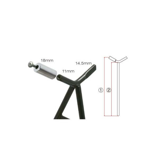 Triangle MX Enduro DRC axe 11mm - 18mm