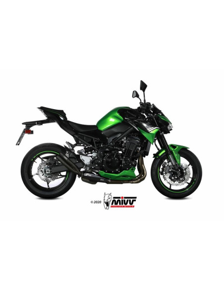 Silencieux d'échappement MIVV Double Gun inox noir - Kawasaki Z900