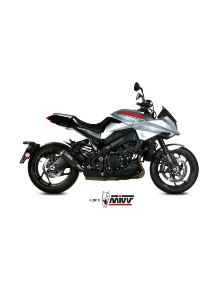 Silencieux d'échappement MIVV MK3 carbone - inox - Suzuki GSX-S 1000 KATANA
