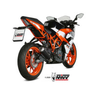 Silencieux d'échappement MIVV X-M1 - inox noir KTM 125-390 RC - DUKE