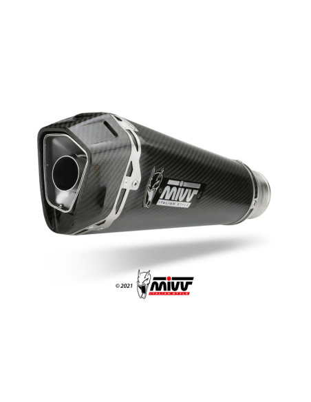 Ligne complète d'échappement MIVV Delta Race - carbone - Yamaha MT-09-SP-FZ-09