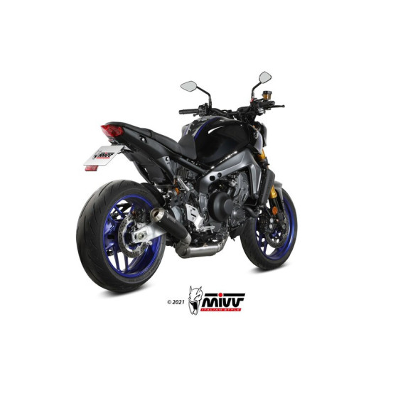 Ligne complète d'échappement MIVV X-M1 - inox noir-inox -Yamaha MT-09-SP-FZ-09