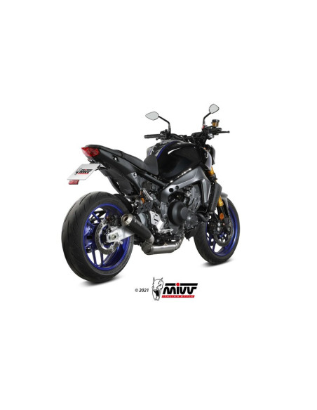 Ligne complète d'échappement MIVV X-M1 - inox noir-inox -Yamaha MT-09-SP-FZ-09