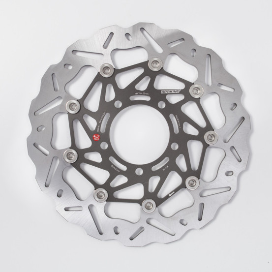 Disque de frein avant droit BRAKING Wave Triumph Street Triple 2013-2014