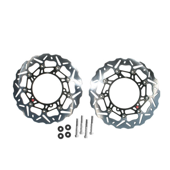 Kit Disque de frein avant Oversize BRAKING WAVE OKWK04 Racing SK2 SUZUKI