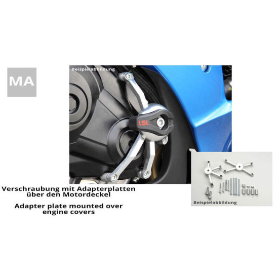 Kit de fixation Crash Pads LSL 1200 VFR F 2010-2014