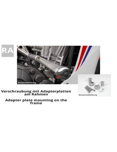Kit de fixation Crash Pads LSL 650 ER6 F 2009-2011