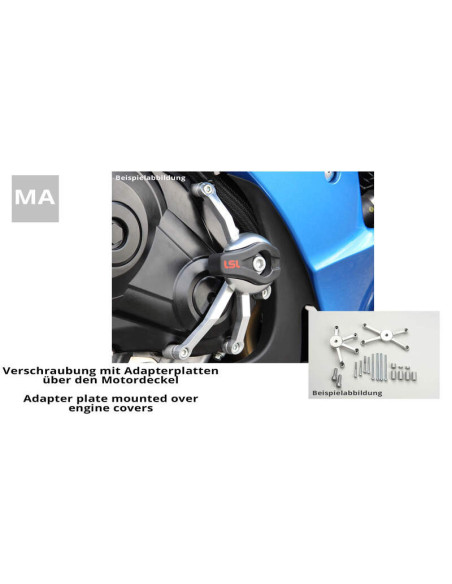 Kit de fixation Crash Pads LSL 1250 GSX F 2010-2015