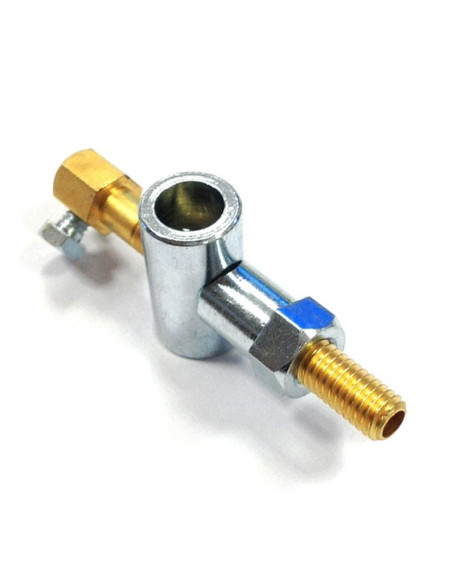 Tendeur de cable de frein avec rouleau long et passage de cable