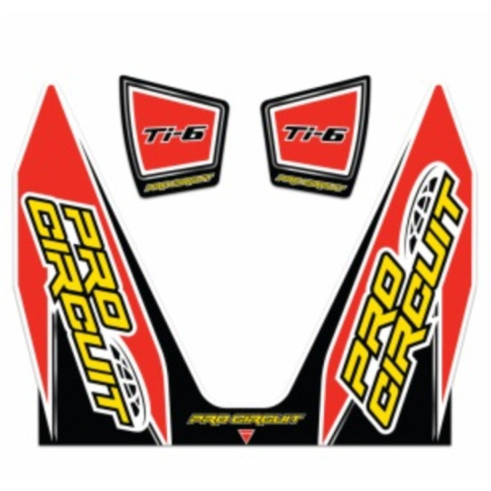 Stickers silencieux Pro Circuit T-6 Kawasaki 250 KX-F