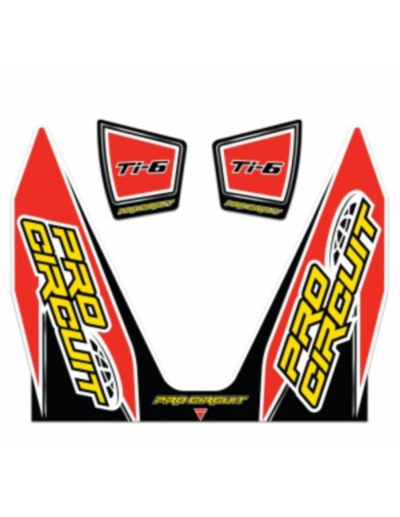 Stickers silencieux Pro Circuit T-6 Kawasaki 250 KX-F