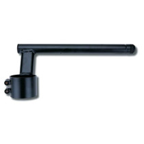 Demi-Guidons acier noir Ø 50mm par paire