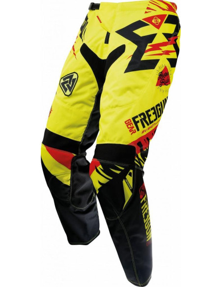 Pantalon Cross Freegun 2017 Contact Trooper Neon Jaune/Rouge