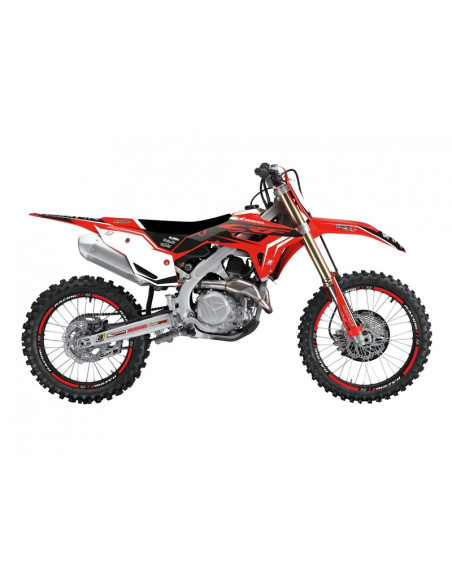 Kit déco avec housse de selle BLACKBIRD Dream Graphic 4 Honda 450 CRF