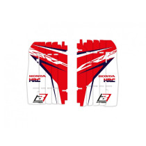 Kit déco grilles radiateurs BLACKBIRD Replica Team HRC 2020 Honda 250 CRF 2010-2013