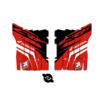 Kit déco grilles radiateurs BLACKBIRD Dream Graphic 4 Honda 250 CRF-R 2018-2019