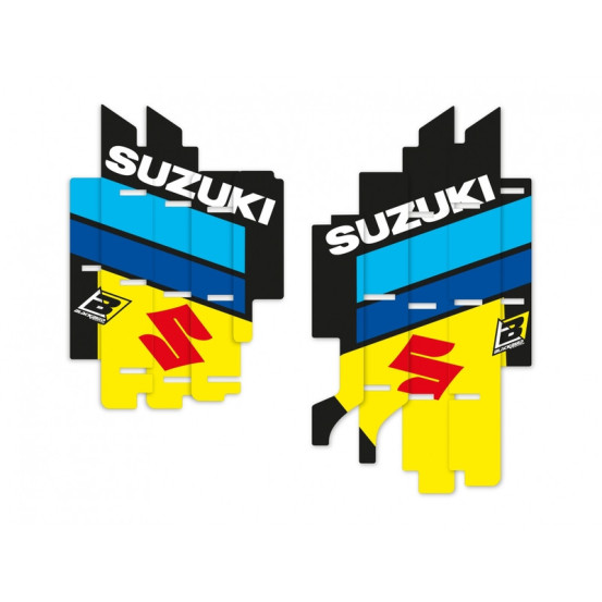 Kit déco grilles radiateurs BLACKBIRD Replica Kevin Strijbos 2020 Suzuki 250 RMZ 2019 450 RMZ 2018-2019