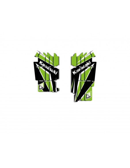 Kit déco grilles radiateurs BLACKBIRD Dream Graphic 4 Kawasaki 250 KXF 2017-2018