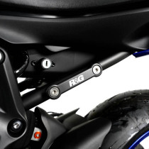 Caches orifices repose-pieds arrière R&G RACING argent - YAMAHA MT-07