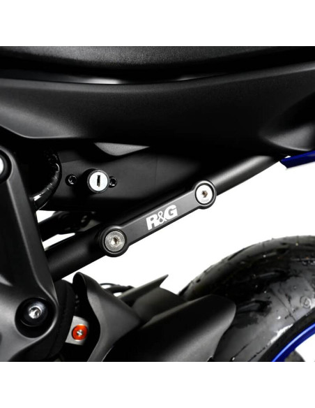 Caches orifices repose-pieds arrière R&G RACING argent - YAMAHA MT-07