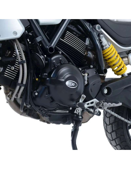 Couvre carter R&G RACING droit (embrayage mécanique) noir DUCATI Scrambler 1100 2018 - 2020