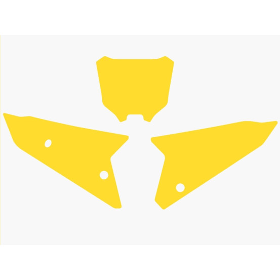 Fonds de plaques BLACKBIRD Honda 450 CRF Jaune