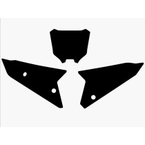 Fonds de plaques BLACKBIRD Honda 450 CRF Noir