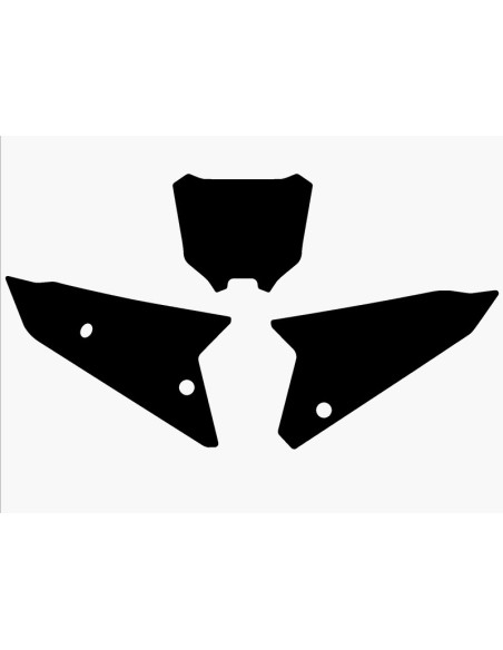 Fonds de plaques BLACKBIRD Honda 450 CRF Noir