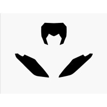 Fonds de plaques BLACKBIRD Fantic XX Noir