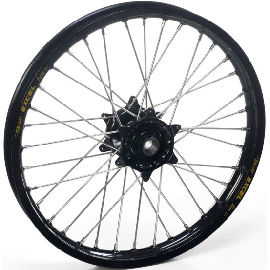 Roue avant complète tubeless HAAN WHEELS (21x2,15) Yamaha 700 TENERE 2019 - 2024 jante noire, moyeu noir