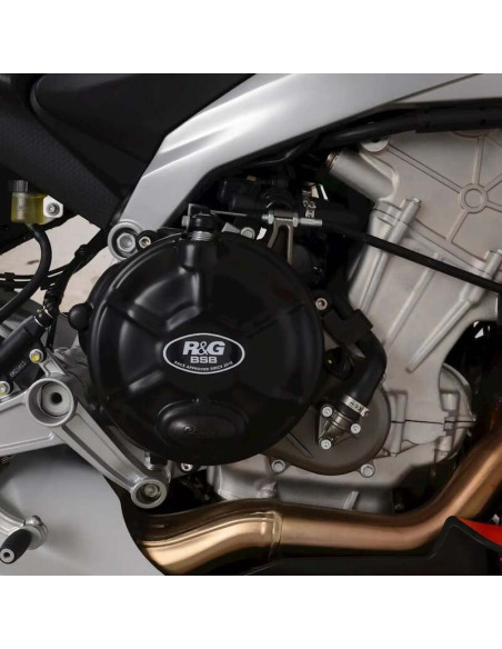 Protection de carter droit (embrayage) R&G RACING Race Series - noir - APRILIA 660 RS