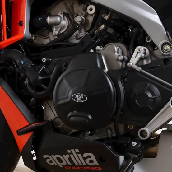 Protection de carter gauche (alternateur) R&G RACING Race Series - noir - APRILIA 660 RS