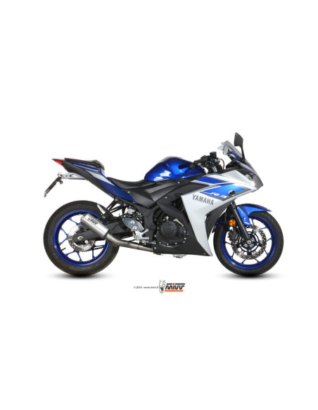 Ligne complète d'échappement MIVV MK3 - inox - YAMAHA YZF R3 - MT-03 - YZF R25 2015-