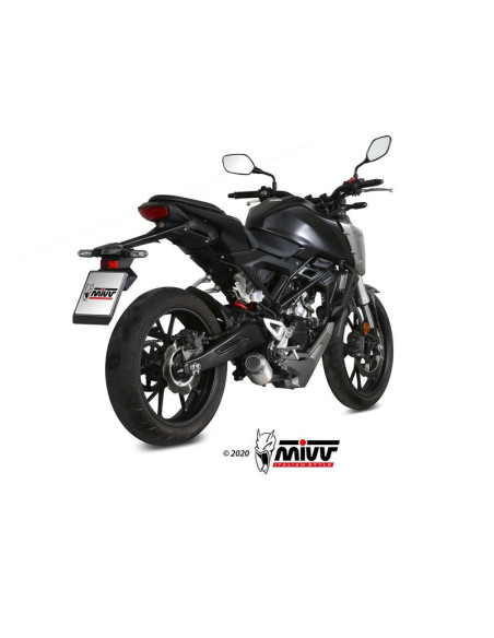 Ligne complète d'échappement MIVV MK3 - inox - HONDA CB 125 R 2018-2020