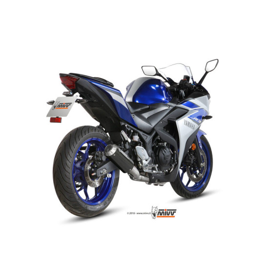 Ligne complète d'échappement MIVV MK3 - carbone - YAMAHA YZF R3 - MT-03 - YZF R25 2015-