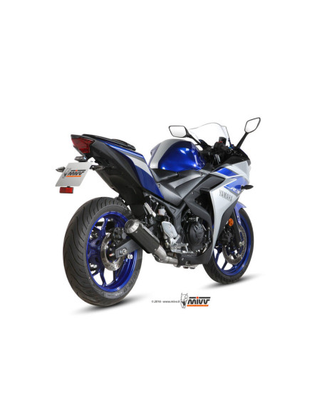 Ligne complète d'échappement MIVV MK3 - carbone - YAMAHA YZF R3 - MT-03 - YZF R25 2015-