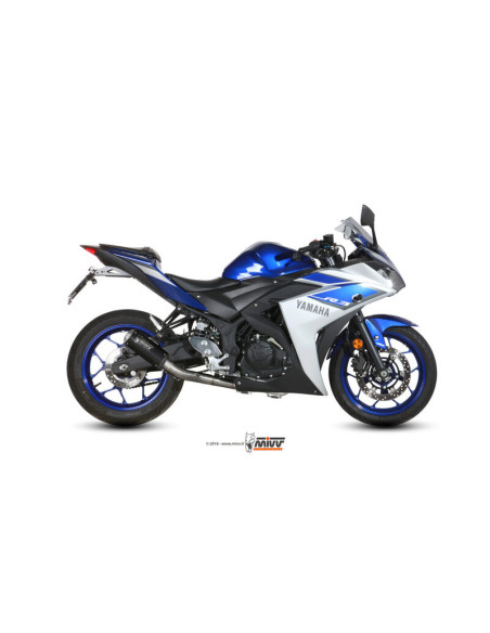 Ligne complète d'échappement MIVV MK3 - noir - YAMAHA YZF R3 - MT-03 - YZF R25 2015-