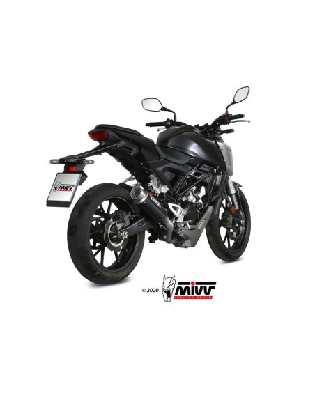 Ligne complète d'échappement MIVV GP Pro - carbone - HONDA CB 125 R 2018-