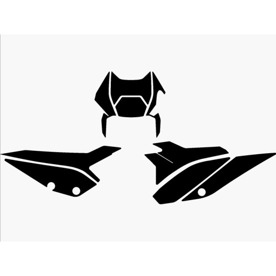 Fonds de plaques BLACKBIRD BETA RR 2T/4T 2020-2022 Noir