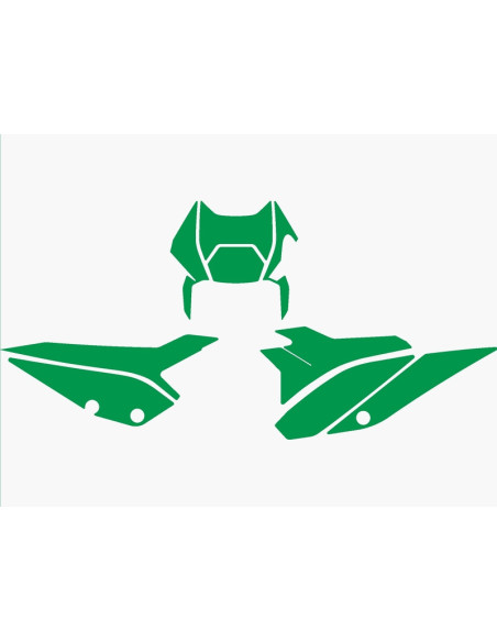 Fonds de plaques BLACKBIRD BETA RR 2T/4T 2020-2022 Vert