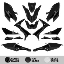 Kit carénages maxiscooter Yamaha 560 TMax 2020-2021 Noir mat / Blanc brillant